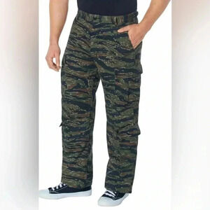 ROTHCO Vintage  Paratrooper Fatigues Tiger Stripe Camo Tactical Pants Size XXL